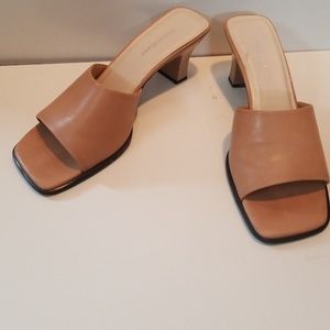 Tan Heeled Sandals